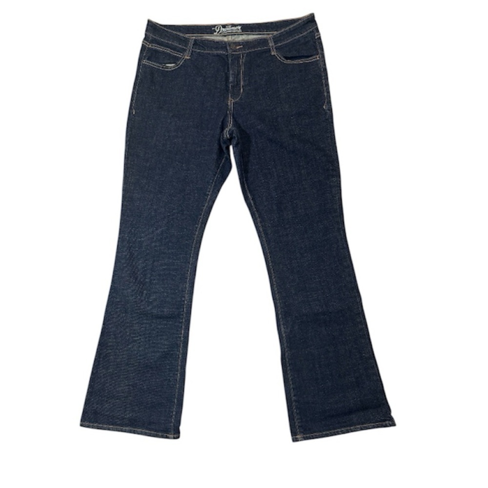 Old Navy Jeans Dreamer Mid Rise Bootcut Regular Dark Wash Blue Denim Size 14